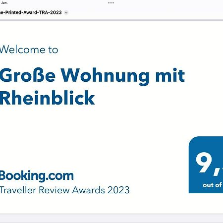 Grosse Wohnung Mit Rheinblick Boppard Exterior foto