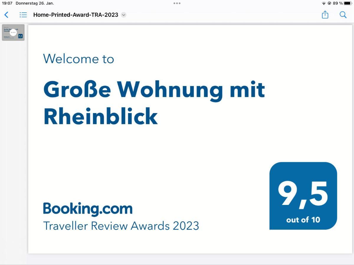 Grosse Wohnung Mit Rheinblick Boppard Exterior foto