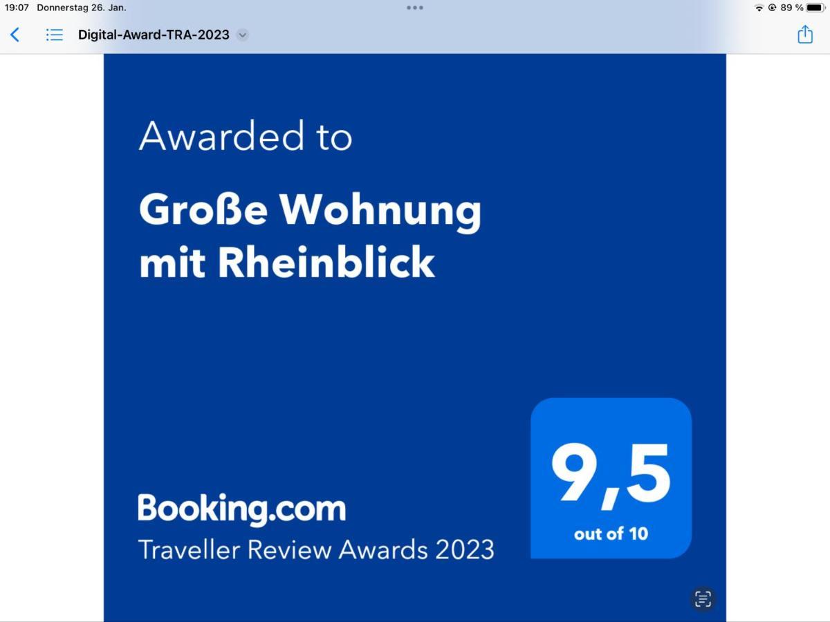 Grosse Wohnung Mit Rheinblick Boppard Exterior foto